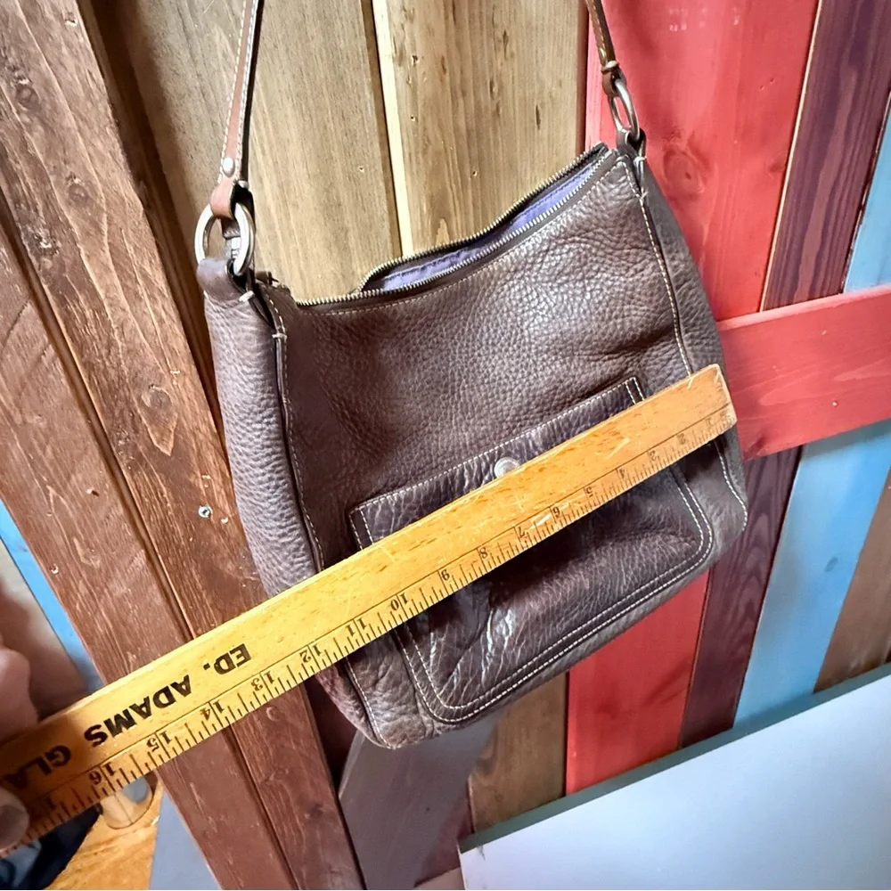 ✨ Vintage Coach Pebbled Leather Hobo Bag | Brown | Classic Brass Hardware